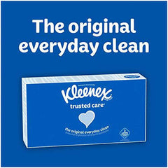 Kleenex® Trusted Care Everyday Facial Tissues, 16 Flat Boxes (1,600 Total Tissues) - Zecoya