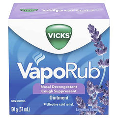 Vicks VapoRub Nasal Decongestant Cough Suppressant Ointment, Lavender Scent, 50 g