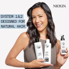 Nioxin System Kit 2 for Natural Hair with Progressed Thinning Hair, Full Sized Kit