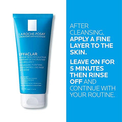 La Roche-Posay Shine Control Clay Mask for Face. Effaclar Purifying Face Mask Skincare for Oily Skin & Sebum Control with Kaolin Clay, Glycerin & Vitamin B5, 100 mL