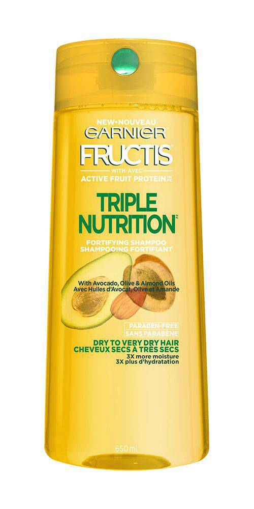 Garnier Fructis, Triple Nutrition Shampoo, 650 mL - Zecoya