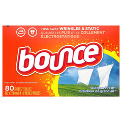 Bounce Dryer Sheets, Outdoor Fresh - Zecoya