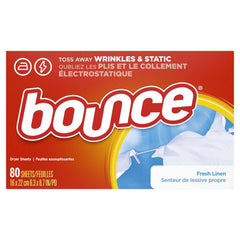 Bounce Fabric Softener Dryer Sheets, Fresh Linen - Zecoya