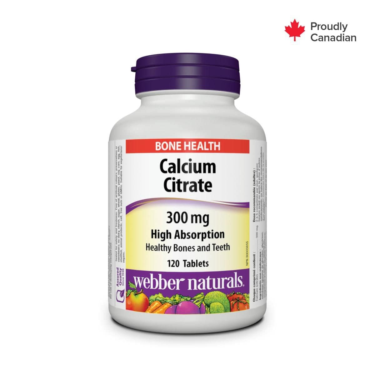 Webber Naturals® Calcium Citrate, High Absorption, 300 mg - Zecoya