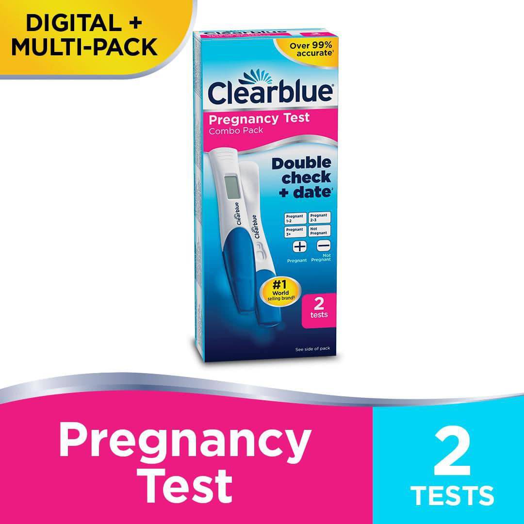 Clearblue Pregnancy Test Double-Check and Date Combo Pack – Weeks Indicator & Rapid Detection - Zecoya