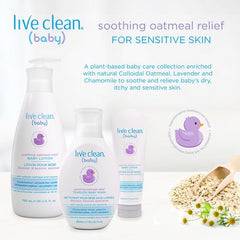 Live Clean Baby Soothing Oatmeal Relief Tearless Baby Wash 750ml