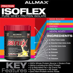 Allmax Isoflex Pure Whey Protein Isolate Vanilla Powder