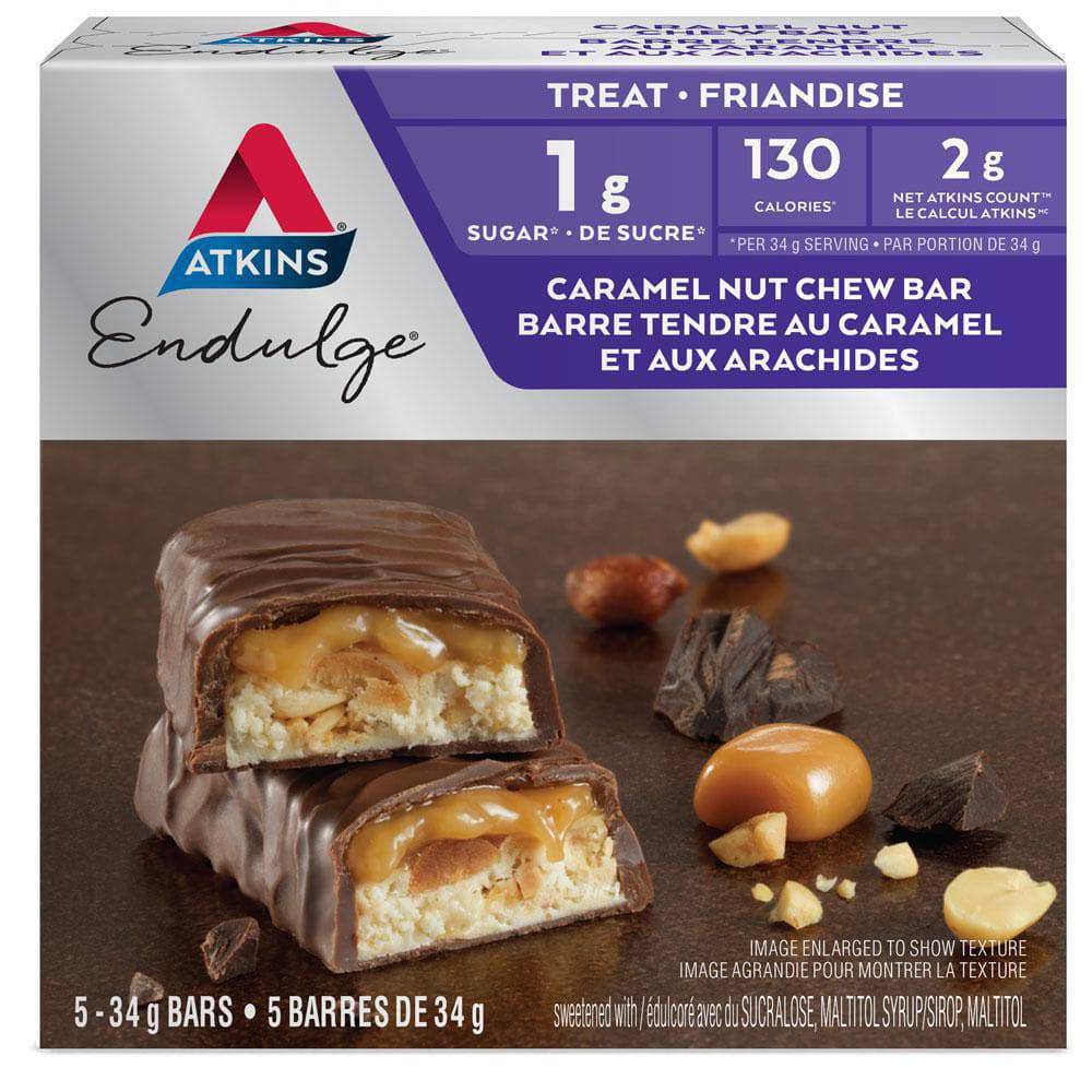 Atkins Endulge Caramel Nut Chew Bars - Zecoya