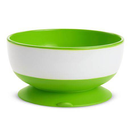 Munchkin Stay Put Suction Bowl, Includes Strong Suction Base and Quick-Release Tabs, Microwave Safe and BPA-Free, 3 Pack - Zecoya