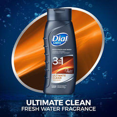 Dial for Men 3-in-1 Ultimate Clean Body+Hair+Face Wash, 473mL - Zecoya