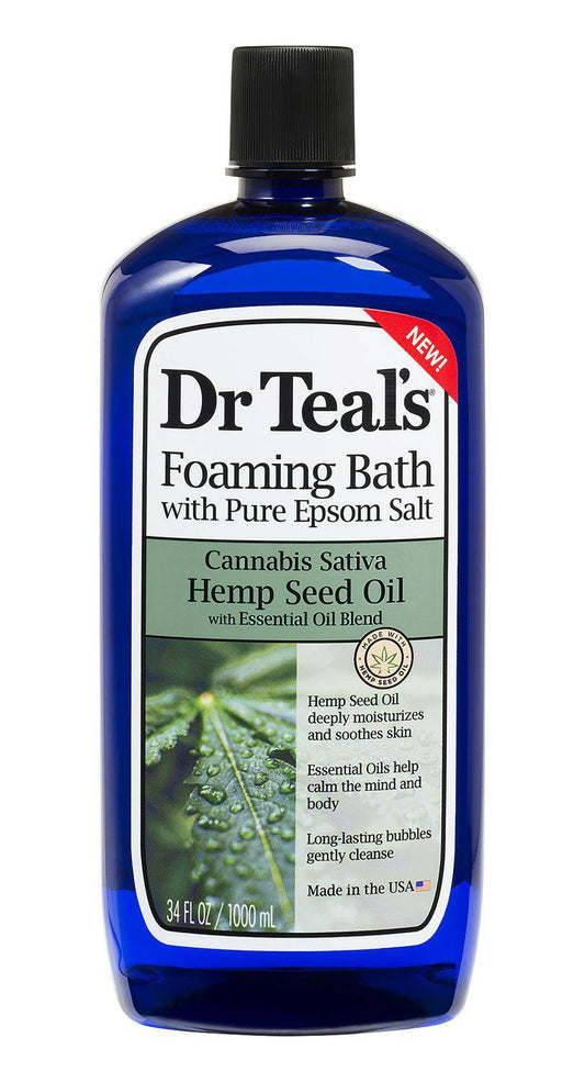 Dr Teal's Hemp Seed Oil Foaming Bath 1000ml - Zecoya