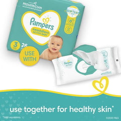 Pampers Baby Wipes Sensitive Perfume Free 3X Pop-Top Packs