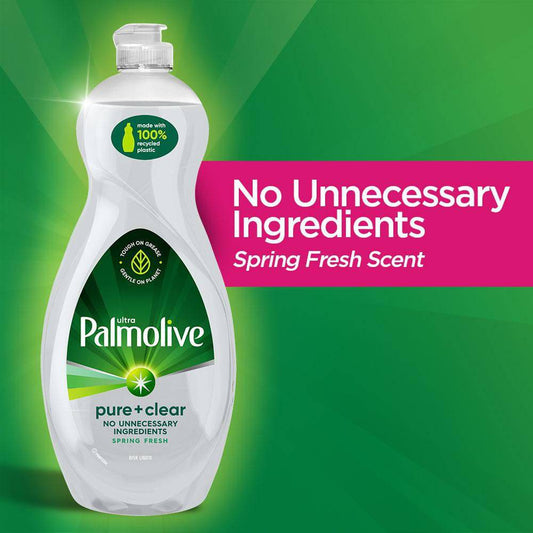 Palmolive Ultra Liquid Dish Soap, Pure + Clear Original - Zecoya