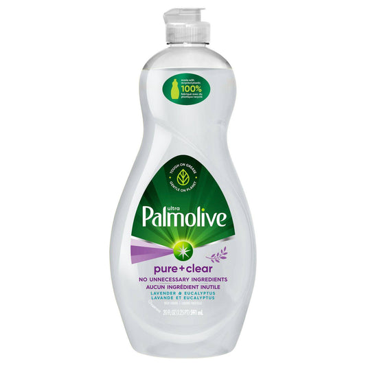 Palmolive Ultra Liquid Dish Soap, Pure + Clear Lavender & Eucalyptus - Zecoya