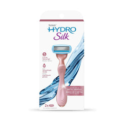 Hydro Silk Rose Gold Metal Handle Women's Razor and 2 Refills - Zecoya