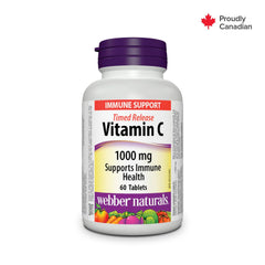 Webber Naturals Vitamin C Timed Release 1000 mg 60 Tablets