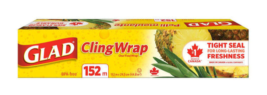 Glad ClingWrap Plastic Wrap, 152 Metre Roll - Zecoya