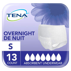 Tena Incontinence Underwear, overnight absorbency, Small, 13 Count