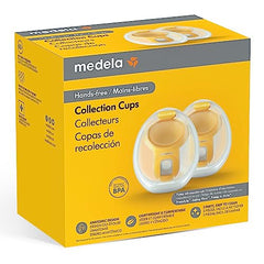 Medela Hands-free Collection Cups, Compatible with Freestyle Flex, Pump in Style with MaxFlow, and Swing Maxi Electric Breast Pumps, 1 set of 2 cups