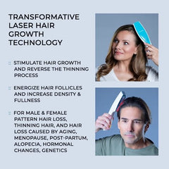 Hairmax Laser Hair Growth Comb (FDA Cleared), ULTIMA 9 Classic, Laser Hair Growth Treatment for Men & Women