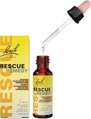 Rescue Remedy Bach RESCUE REMEDY Dropper 10mL, Natural Flower Essence, Vegan, Gluten and Sugar-Free (Pack of 1) 10 ml (Pack of 1)