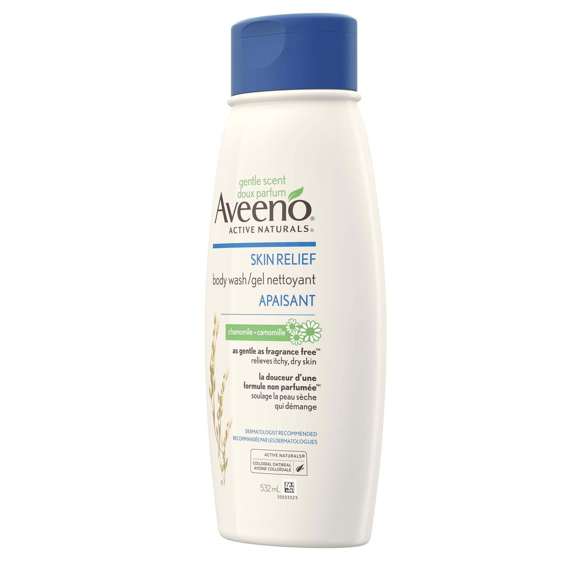 Aveeno Chamomile Body Wash, Colloidal Oat, Dry Skin Relief, Moisturizing, Chamomile Scent, 532 mL