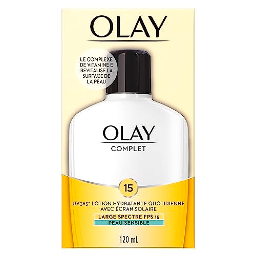 Olay Complete Daily Moisturizing Lotion with Sunscreen Broad Spectrum SPF 15, Sensitive, 120 ml