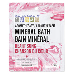 Aura Cacia Aromatherapy Heart Song Mineral Bath, 70.9g Packet