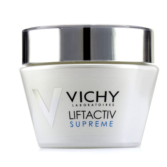 Vichy LiftActiv Supreme Moisturizing Anti-Aging, Anti-Wrinkle & Fine Lines Day Face Cream, for Normal to Dry Skin. Firms and Illuminates, Suitable for Sensitive Skin, 50mL