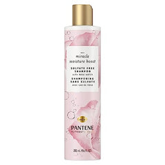 Pantene Nutrient Blends Miracle Moisture Boost Rose Water Shampoo for Dry Hair, Sulfate-Free, Paraben-Free, Safe for Color-Treated Hair, 285 mL