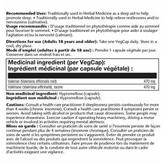 SOLARAY Valerian Root, 470mg | Promotes a Healthier Sleep Cycle | Valeriana Officinalis, Whole Root | Dietary Supplement | Non-GMO, Vegan, Lab Verified | 180 VegCaps, Natural