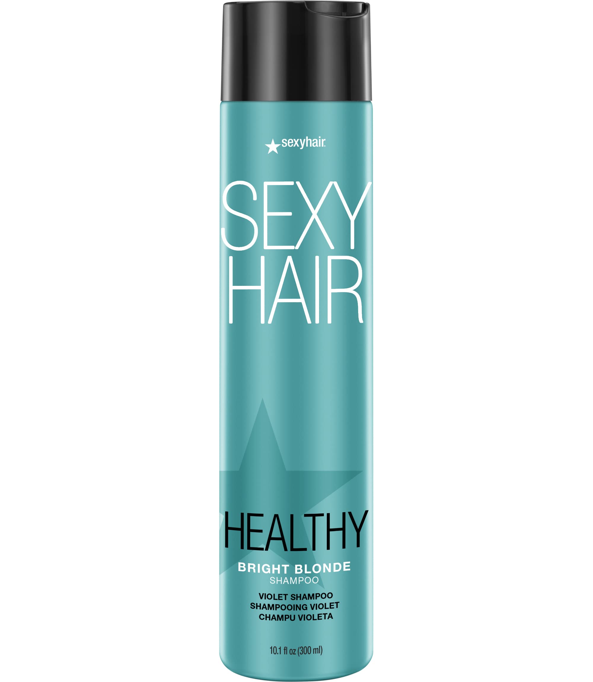 SexyHair Healthy Bright Blonde Violet Shampoo, 10.1 Oz | Helps Counteract Brassiness | SLS and SLES Sulfate Free | All Hair Types