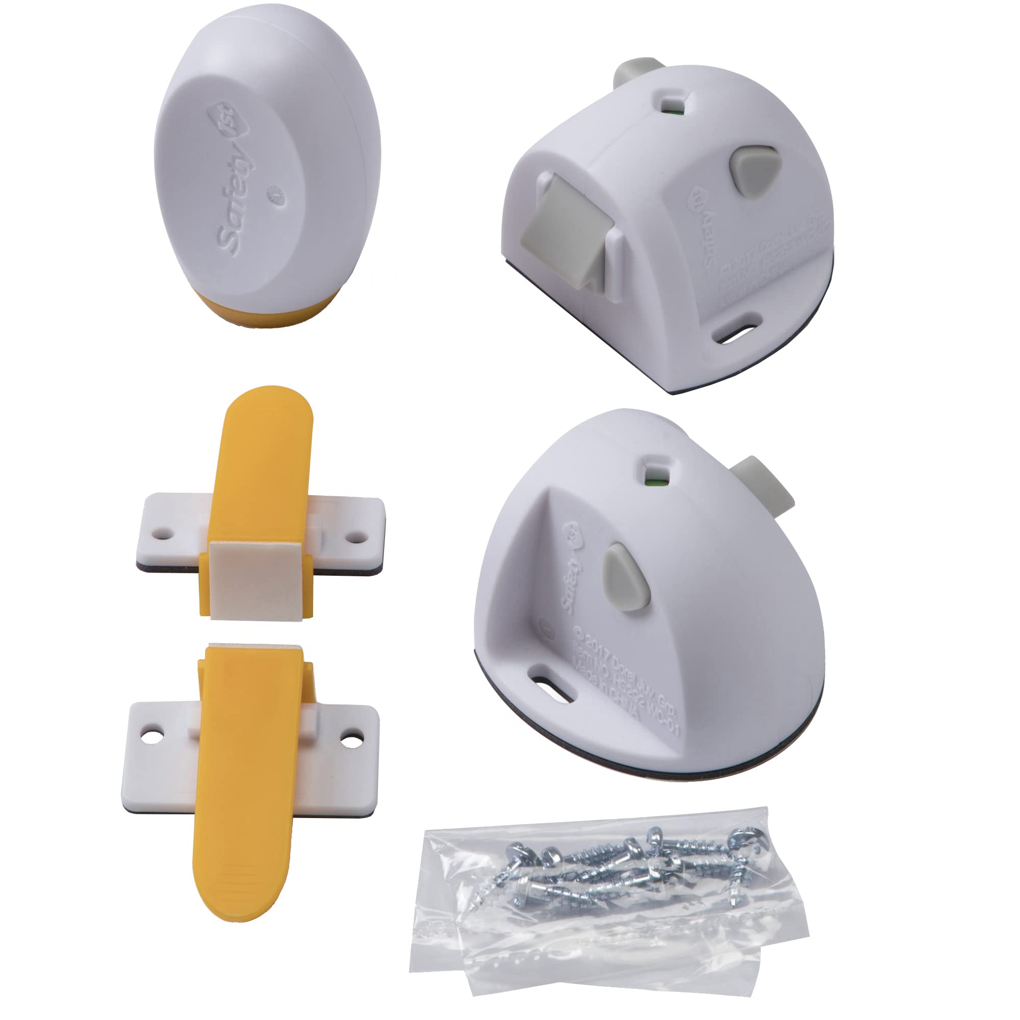 Safety 1st Adhesive Magnetic Lock 3pc Kit, White, 3 Count