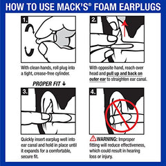 Mack's Snore BLOCKERS Soft Foam Earplugs - 100 Pair Tub - Comfortable, High 32 dB Noise Reduction Ear Plugs for Snoring Spouses, Fishing Buddies, Roommates and Travel Partners