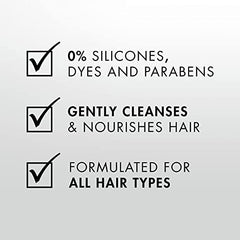 Nexxus Clean & Pure Shampoo for all hair types Moisture 0% silicone, parabens, dyes 400 ml