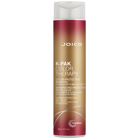 Joico K-Pak Color Therapy Color Protecting Shampoo, for Damaged, Colour Intensity, Heat Protectant with Argan and Keratin, Sulfate Free