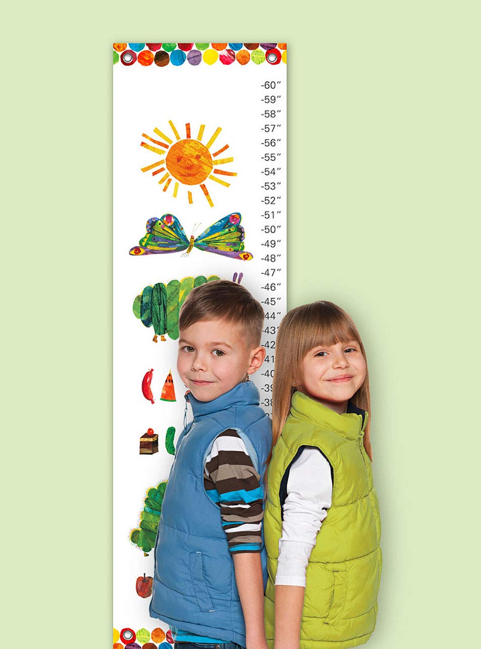 Oopsy Daisy Eric Carle's The Very Hungry Caterpillar Growth Chart, 12 by 42-Inch