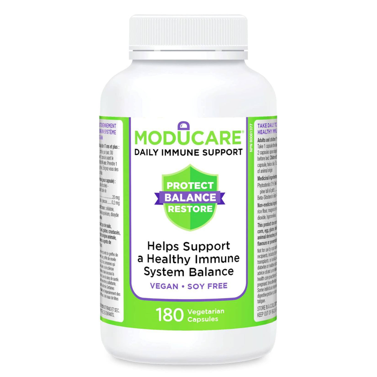 Moducare Daily Immune Support 180 Vegetarian Capsules Helps Support a Healthy Immune System Balance