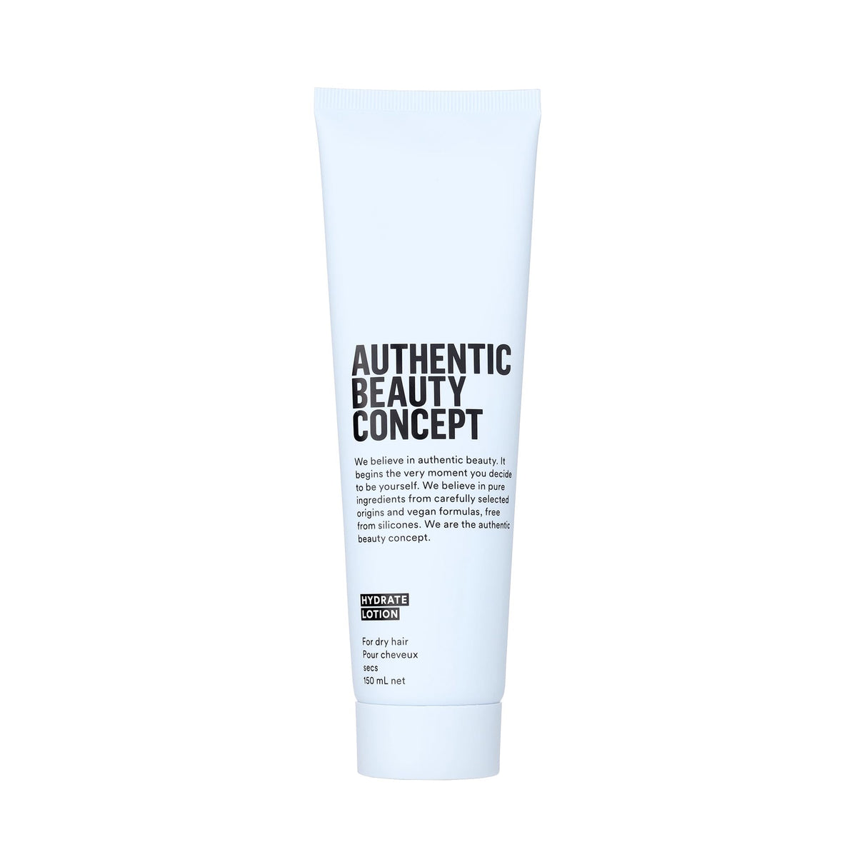 Authentic Beauty Concept Hydrate Lotion, Normal To Dry or Curly Hair, Heat Protection and Frizz Resistant, Vegan and Cruelty Free, Silicone Free, 5 fl. oz