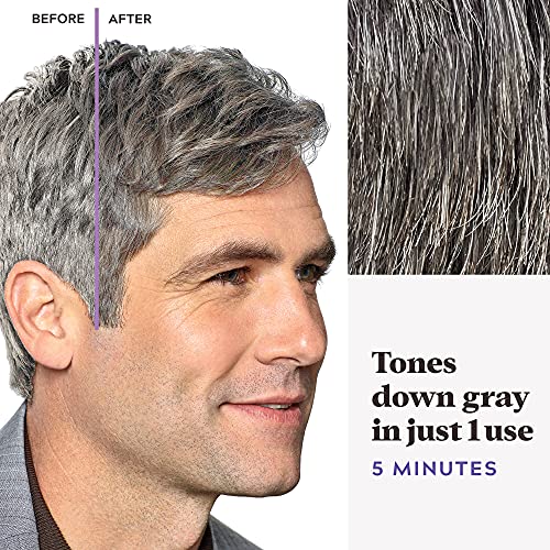 Just For Men Touch Of Grey, Gray Hair Coloring for Men with Comb Applicator, Great for a Salt and Pepper Look - Medium Brown, T-35 (1 Count)