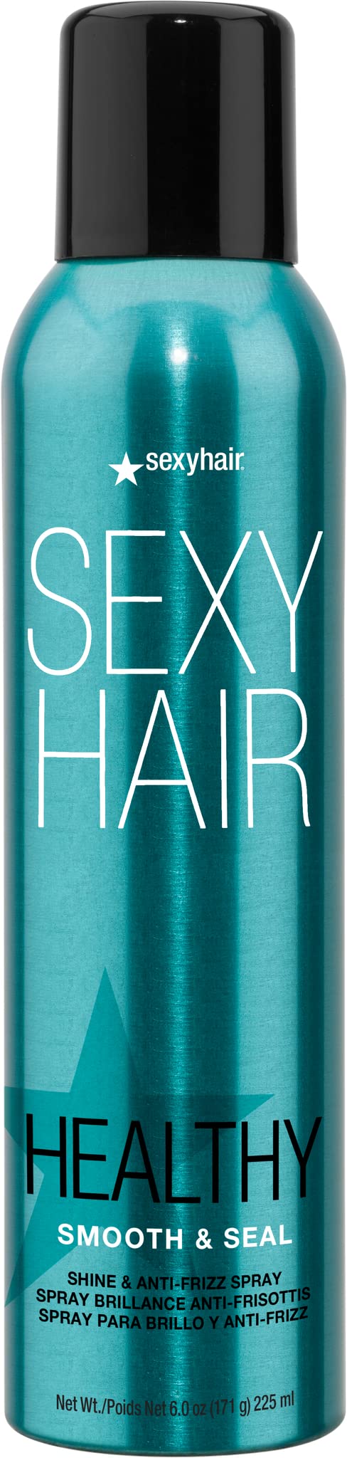 SexyHair Healthy Smooth and Seal Shine and Anti-Frizz Spray, 6 Oz | Smooths Cuticle | Adds Shine and Reduces Frizz | All Hair Types