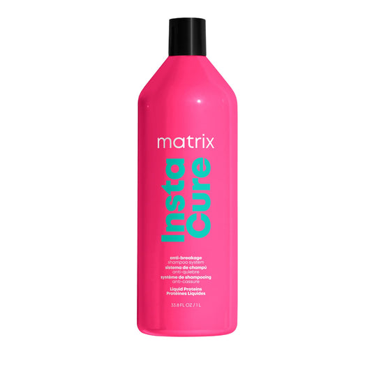 Matrix Instacure Anti-Breakage Shampoo, Repairs, Balances & Strengthens Hair, Reduces & Prevents Breakage & Frizz, For Dry, Damaged & Brittle Hair, 1000ml (Packaging May Vary)