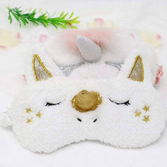 Howshine Unicorn Sleeping Mask Cute Unicorn Horn Blindfold Eye Cover, Perfect for Women Girls Travel Nap Night Sleeping