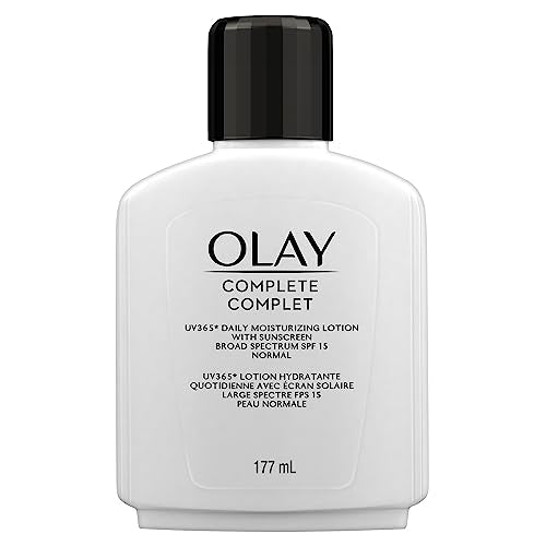 Olay Complete Face Lotion, Face Moisturizer | Vitamins E, Vitamin B3, Niacinamide & Vitamin C with Sunscren SPF 15, UV 365, Suitable for Normal Skin Types, 177 mL