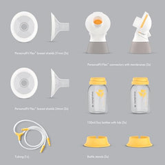 Medela Classic PersonalFit Flex Double Pumping Kit for Electric Breast Pumps Compatible with Freestyle, Swing Maxi, Duo