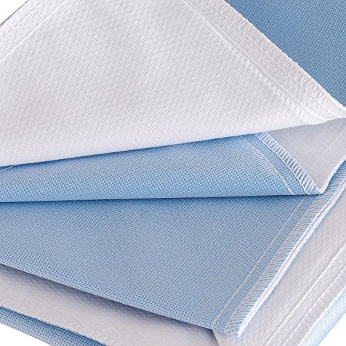 DMI Waterproof Furniture and Bed Protector Pad, 3 Ply, Reuseable, 34 x 24, Blue