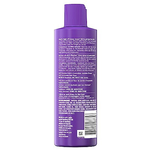 Aussie Purple Shampoo for Colour-Treated Hair, Paraben-Free, Beat the Brass, 236 mL