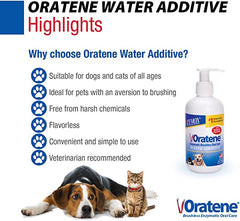 Zymox Oratene Enzymatic Brushless Oral Care Water Additive, 8oz