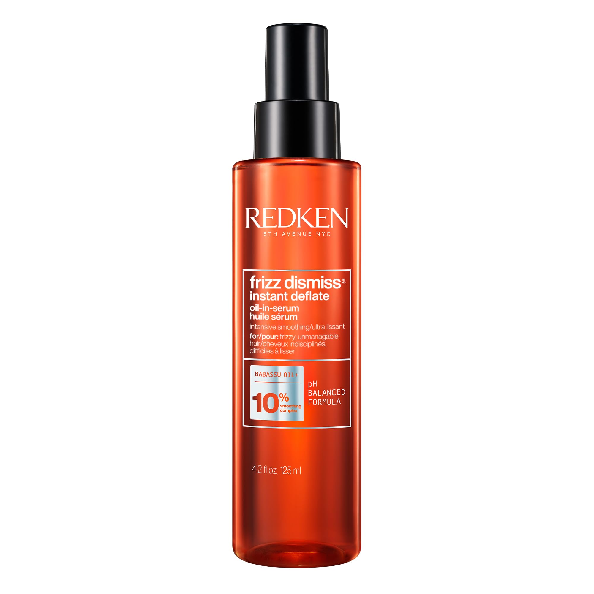 Redken Frizz Dismiss Instant Deflate Oil-In-Serum | For Frizzy Hair | Enhances Smoothness & Shine | With Babassu Oil