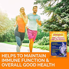 Emergen-C Immune Support Fizzy Drink Mix, A Boost of Vitamins and Minerals, Acai Berry, 30 Sachets